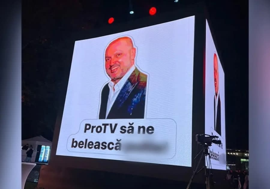 Un eveniment de la petrecerea Antenei 1 stârnește controverse online după afișarea unui mesaj obscen