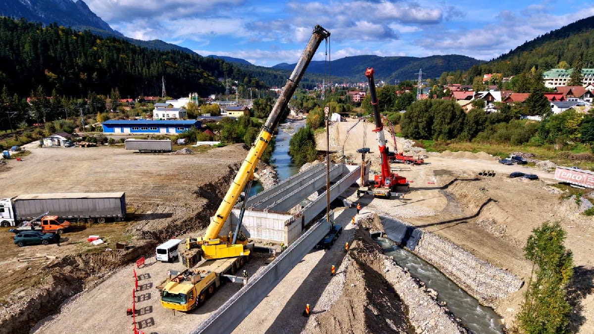 Lucrările la Centura Azuga-Bușteni progresează, cu 16% finalizare și 19 structuri în construcție