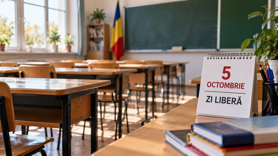Luni, 5 octombrie 2026, nu se organizează cursuri de Ziua Internațională a Educației