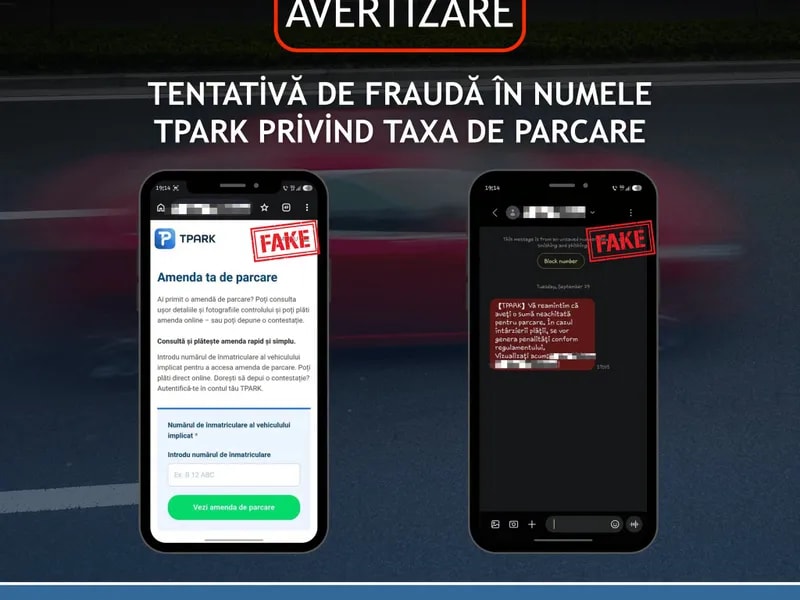 telefon mobil cu mesaj fraudulos despre parcare telefon mobil cu mesaj fraudulos despre parcare
