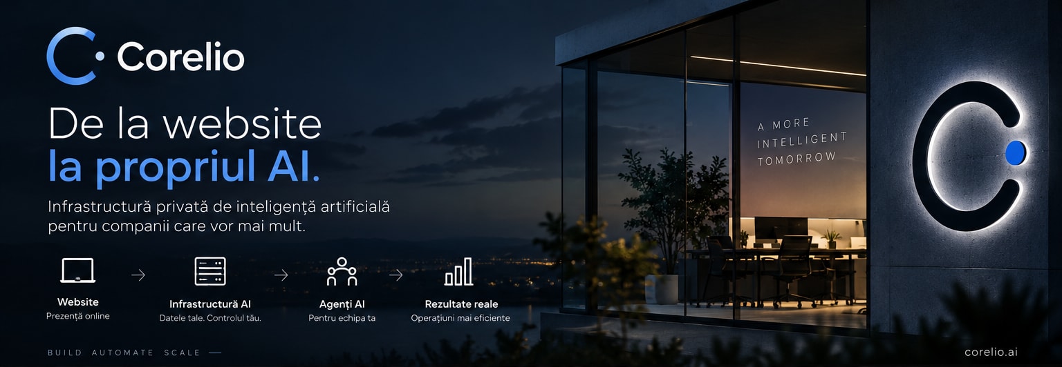 Dincolo de website: Corelio construiește infrastructură AI privată pentru companii