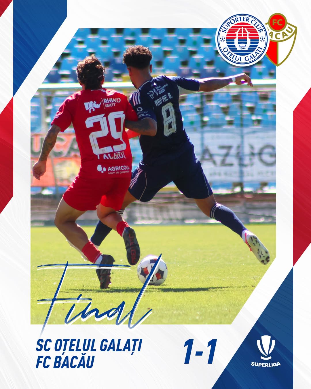 Jucători de fotbal în acțiune pe teren