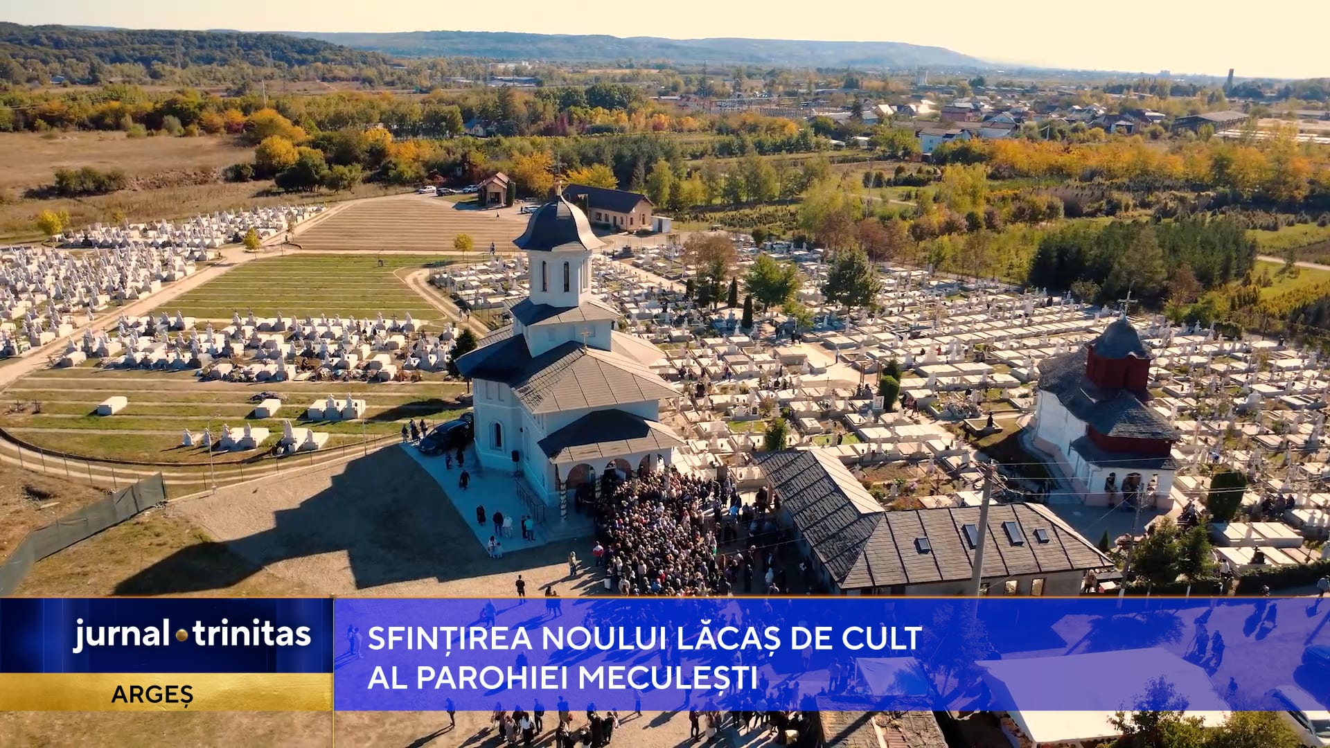 Sfințirea noului lăcaș de cult al Parohiei Meculești din județul Argeș
