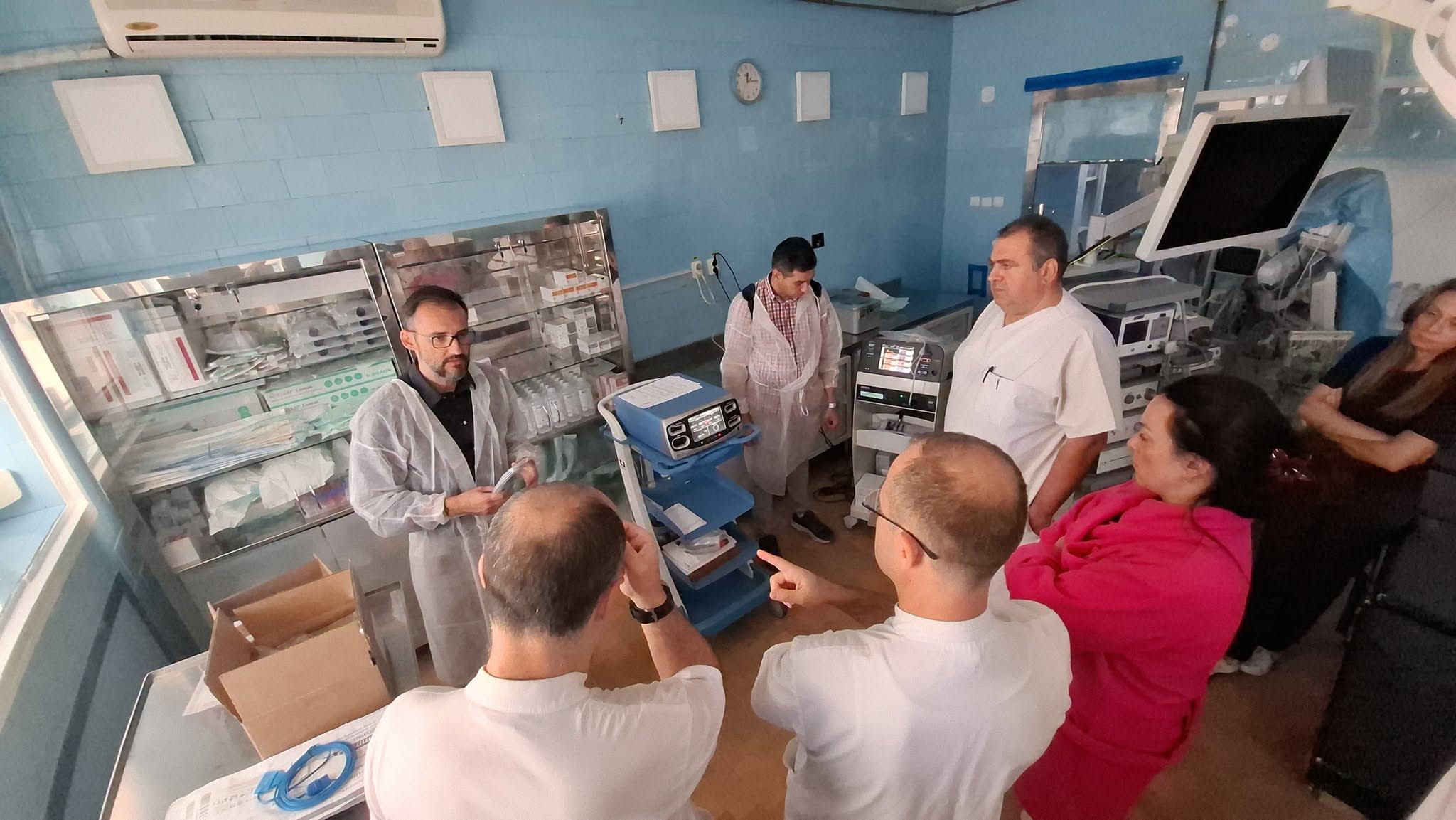 bloc operator modern, aparatură medicală avansată, spital Galați