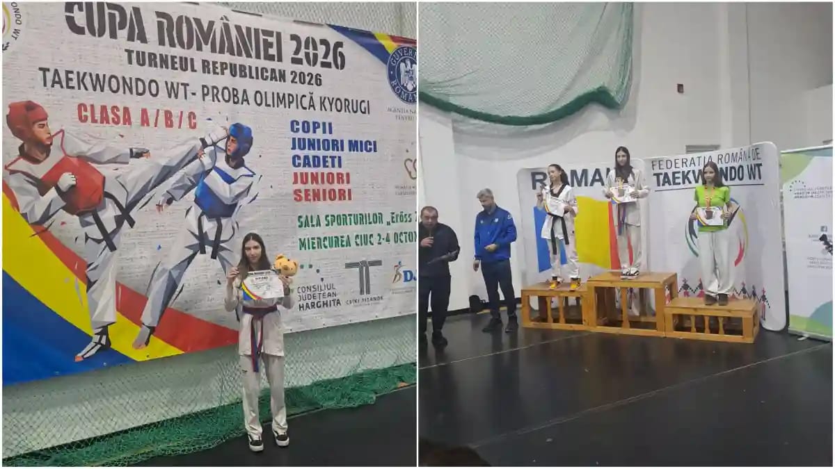 Ilinca Maria Petric, câștigătoare la Cupa României 2026 de Taekwondo WT