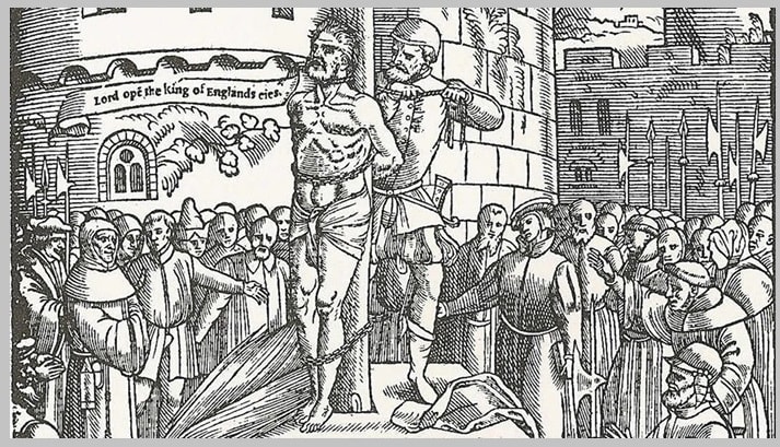 portret William Tyndale, traducător și martir religios
