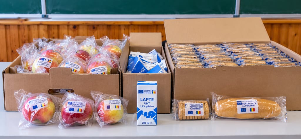 Distribuție alimente în școli din Dolj Distribuție alimente în școli din Dolj