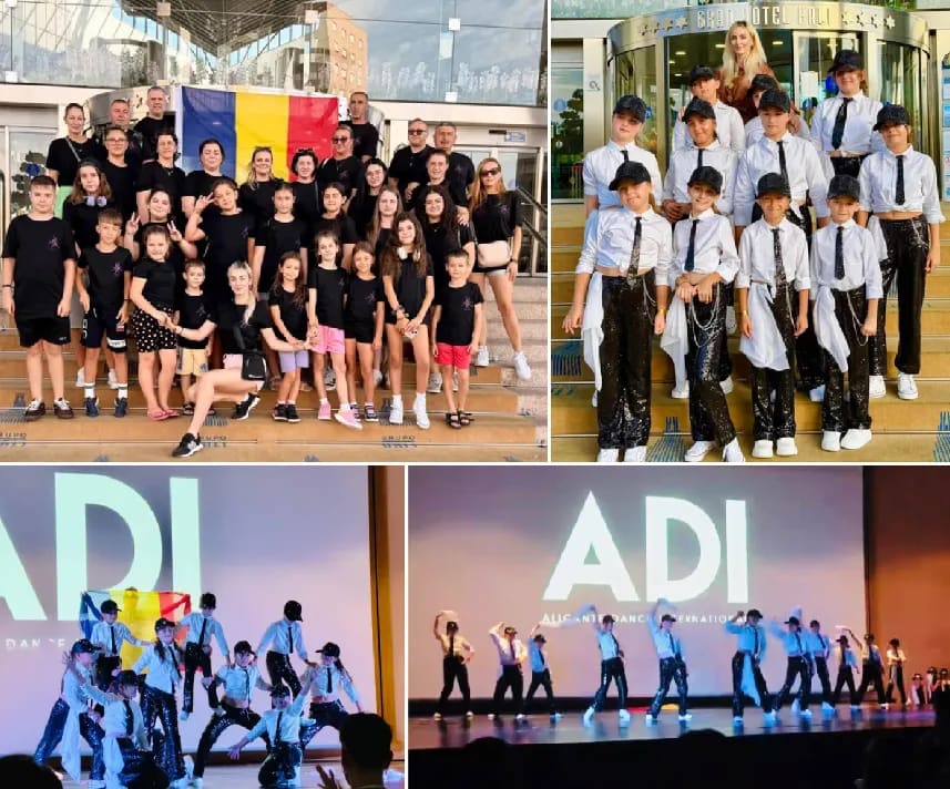 (FOTO) Copiii de la Ally Dance School Onești au urcat pe podiumul unei competiții din Spania: performanță internațională și bursă la Veneția
