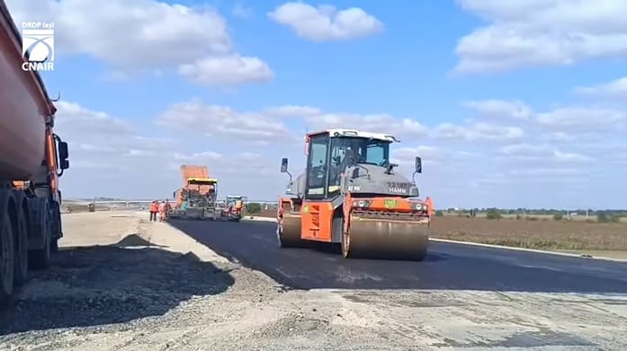 Autostrada A7 Bacău - Pașcani: peste 70% din lucrări finalizate la lotul 1