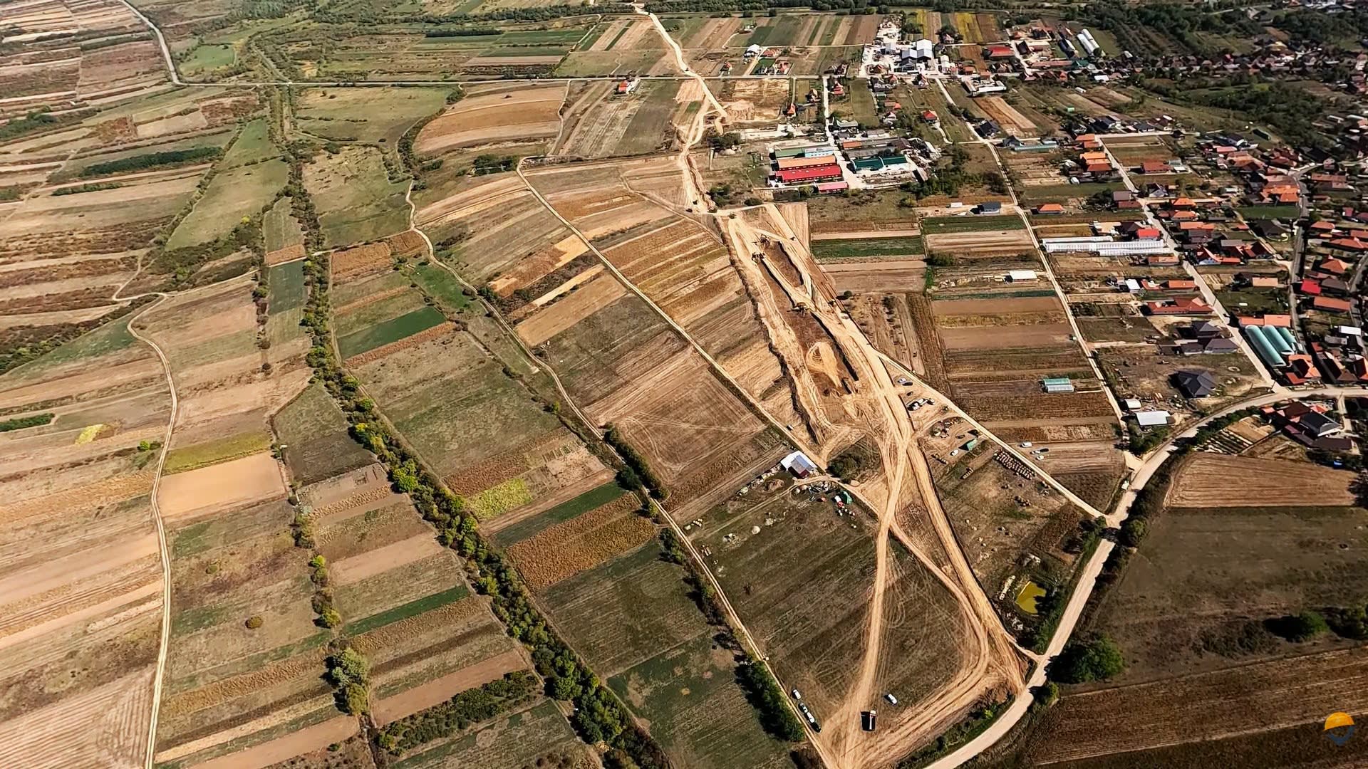 Lucrările la ultimul tronson al Autostrăzii Transilvania din Sălaj încep să devină vizibile