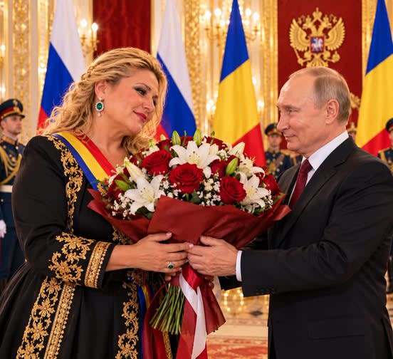 Diana Șoșoacă și Vladimir Putin, imagini generate cu AI
