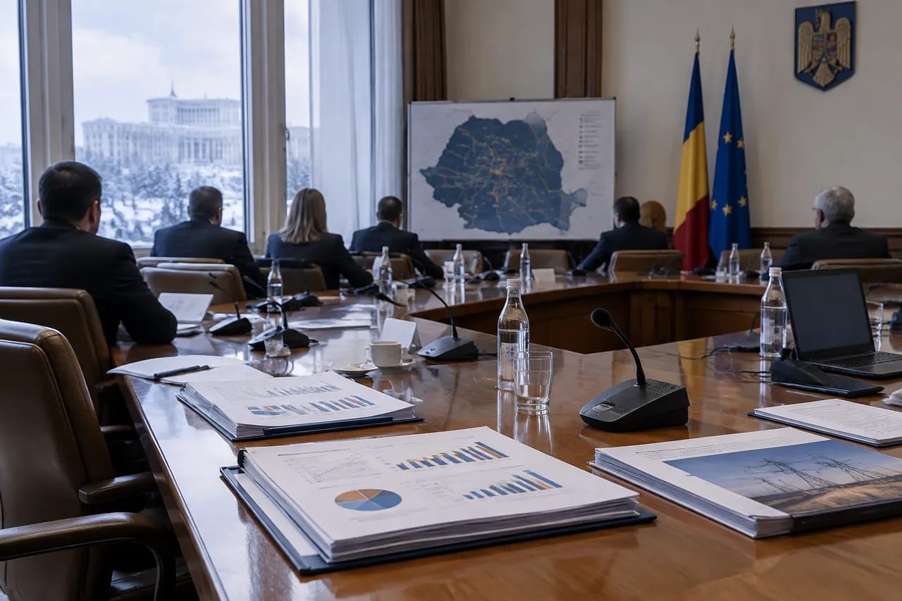 Luca Niculescu la o conferință de presă