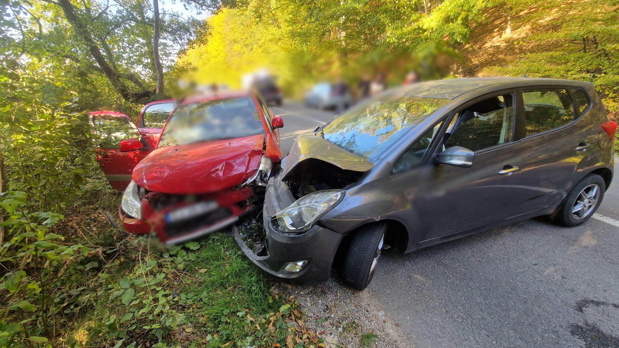 Accident rutier pe DJ107R, Cluj Accident rutier pe DJ107R, Cluj