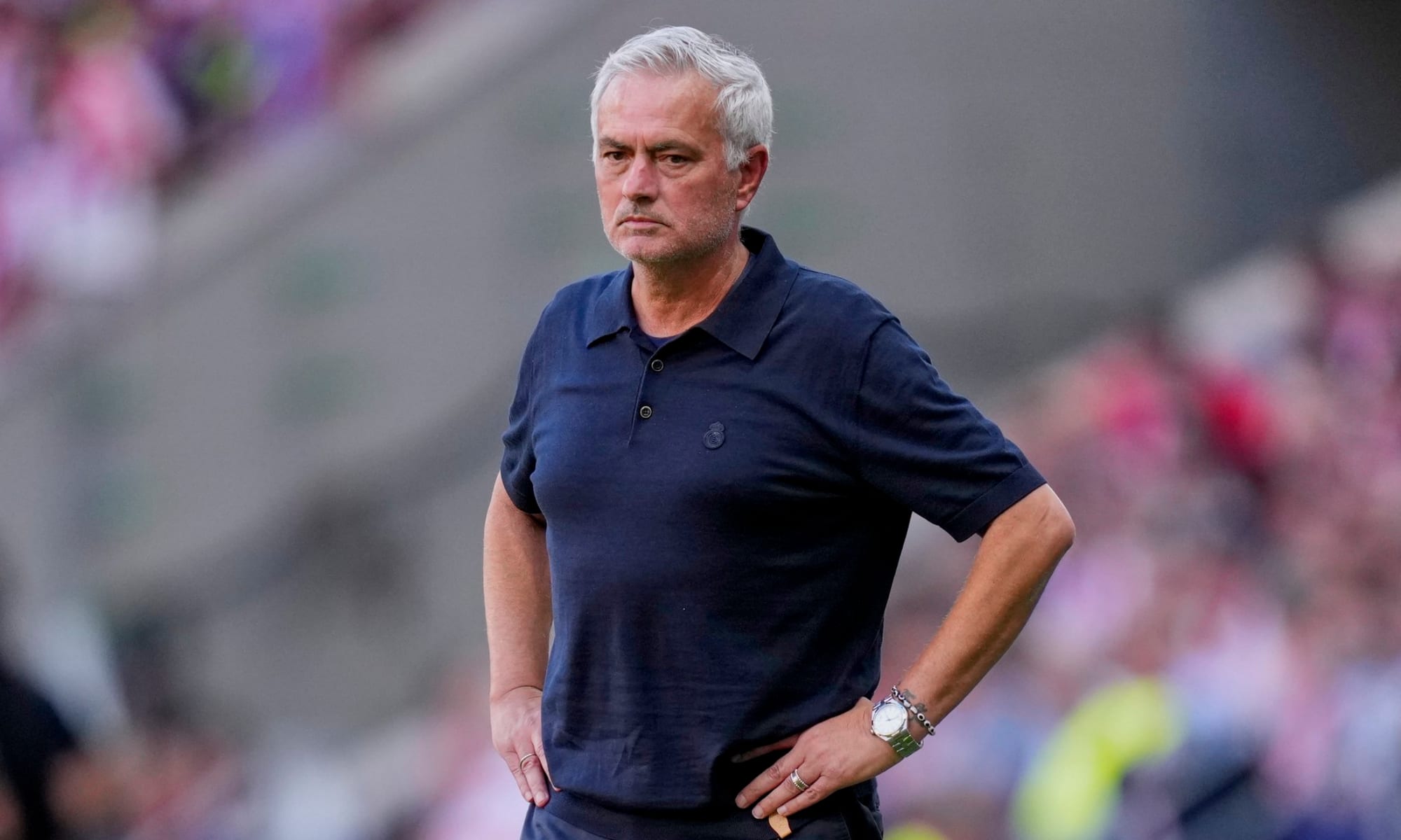 Jose Mourinho și Cristi Chivu la un meci