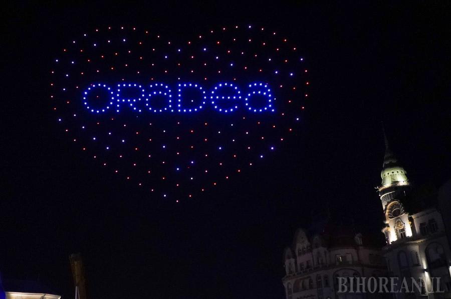 Spectacolul de drone de la Oradea FestiFall a fost reprogramat pentru ora 22