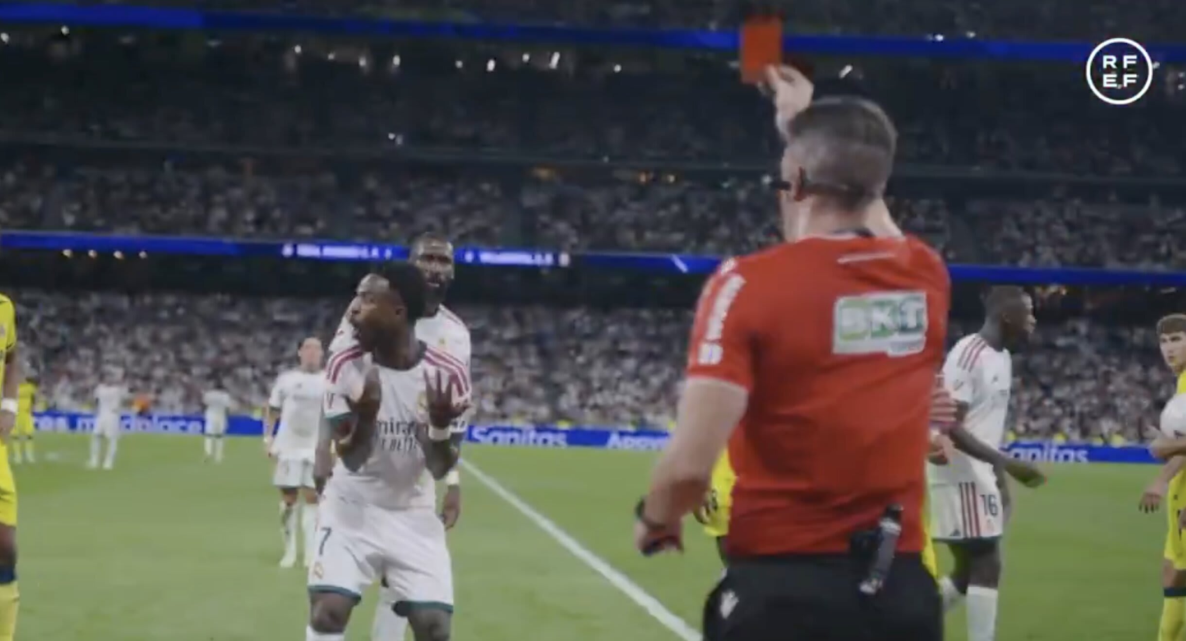 RFEF a publicat înregistrarea VAR cu eliminarea lui Vinicius în meciul cu Villarreal