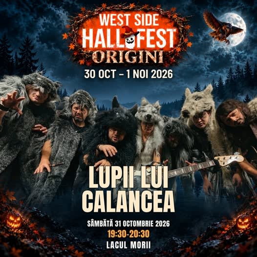 Lupii lui Calancea vor susține un concert la West Side Hallo Fest 2026 la Promenada Lacul Morii