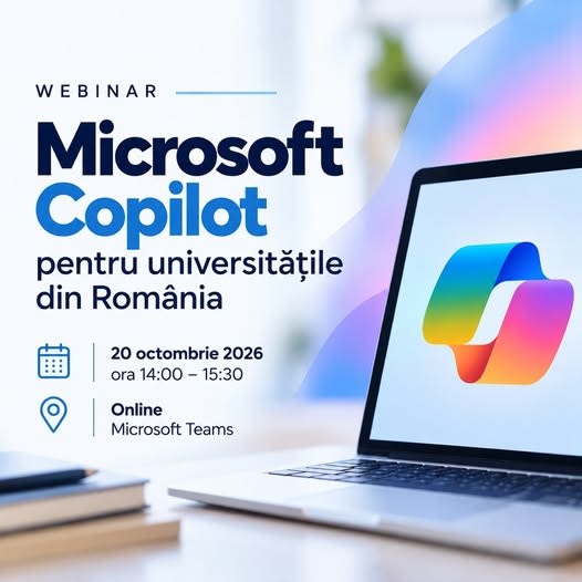Webinar Microsoft Copilot pentru universități Webinar Microsoft Copilot pentru universități