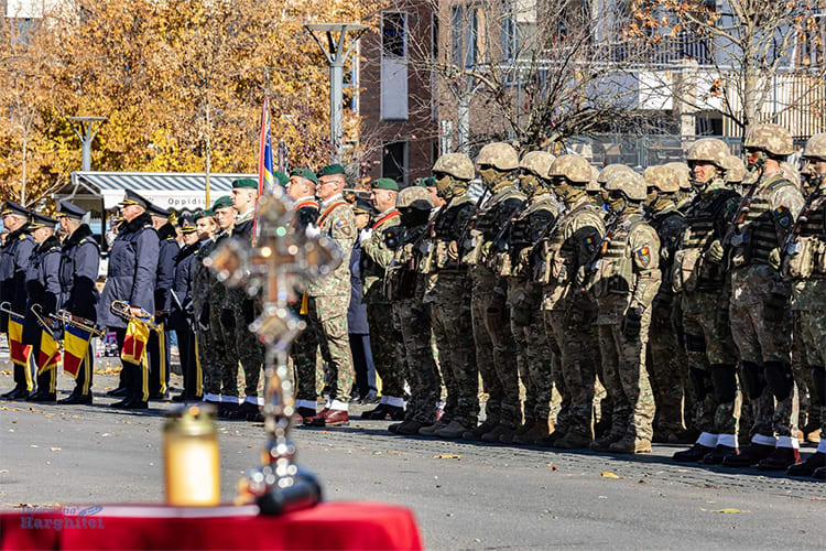 Ceremonie militară Brigada 61 Vânători de Munte