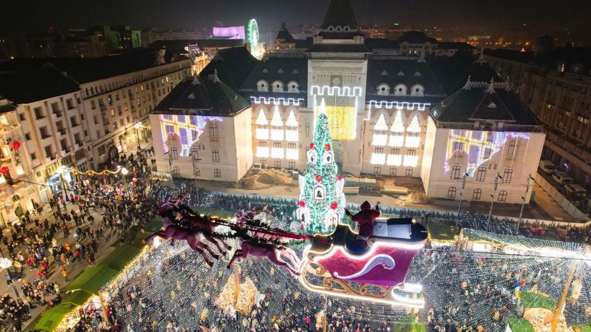 Târgul de Crăciun din Craiova a fost desemnat cel mai bun din Europa în 2026