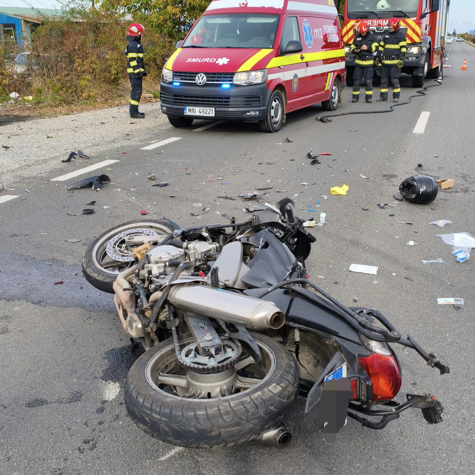 Un motociclist a fost rănit într-un accident rutier în Carei pe 12 octombrie