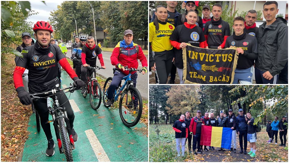 Ștafeta Veteranilor Invictus a parcurs traseul Bacău - Piatra Neamț