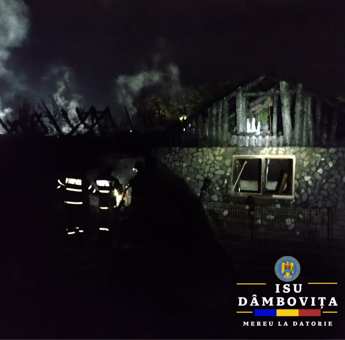 incendiu anexe gospodărești Crevedia