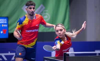 Eduard Ionescu și Bernadette Szocs la competiție