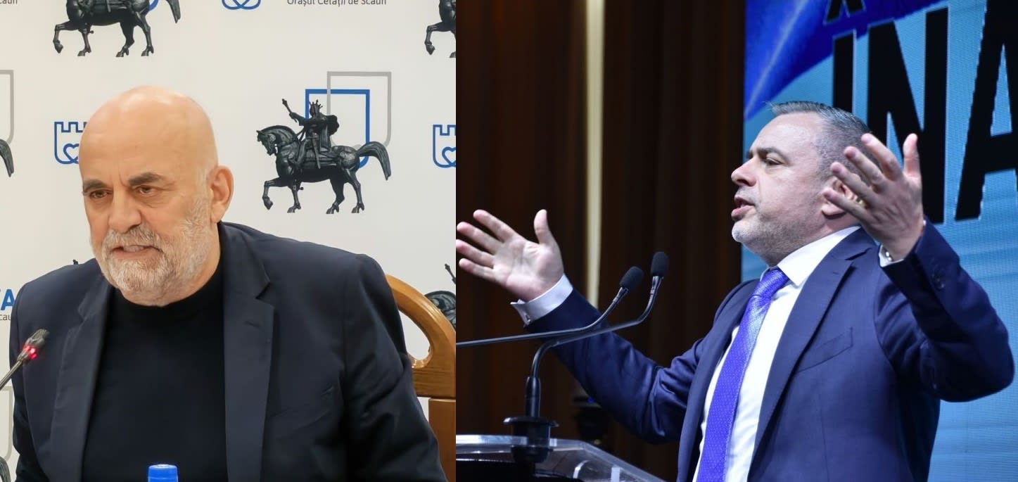 Ioan Balan și Vasile Rîmbu la o conferință de presă Ioan Balan și Vasile Rîmbu la o conferință de presă