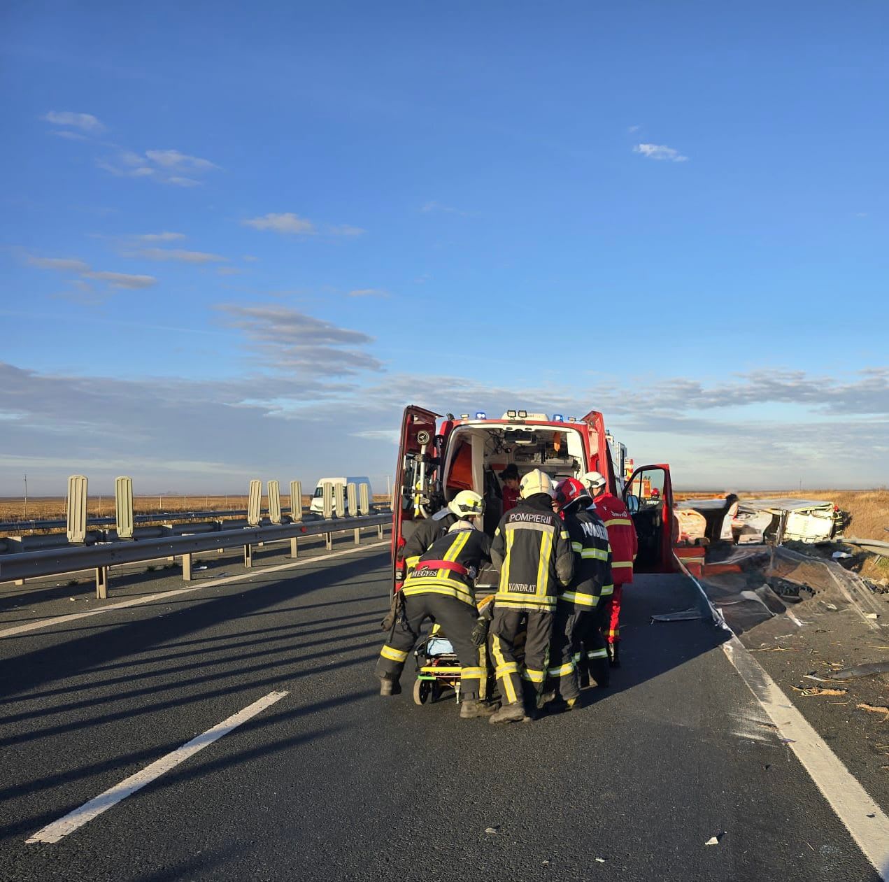 Accident pe Autostrada A1, cinci vehicule implicate