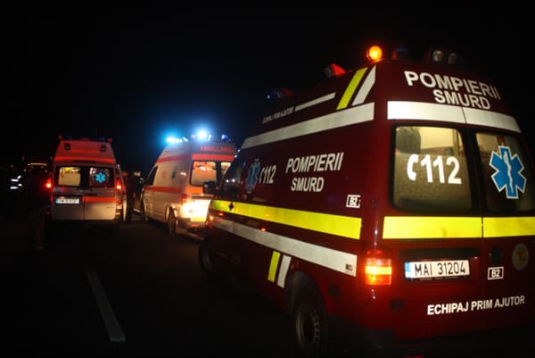 Accident pe Autostrada A1, intervenție pompieri