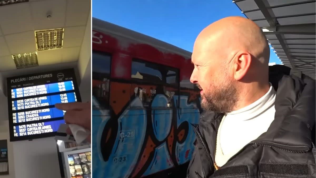 tren în România