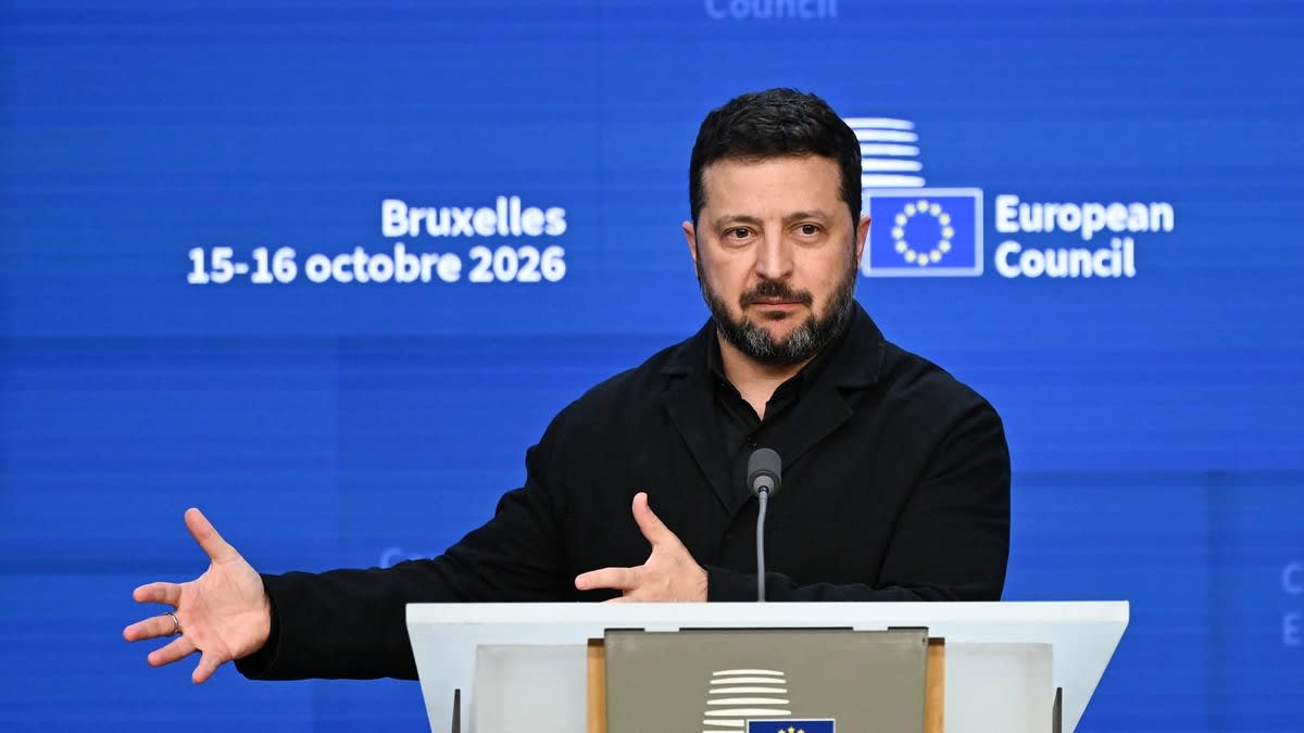 Volodimir Zelenski în conferință de presă
