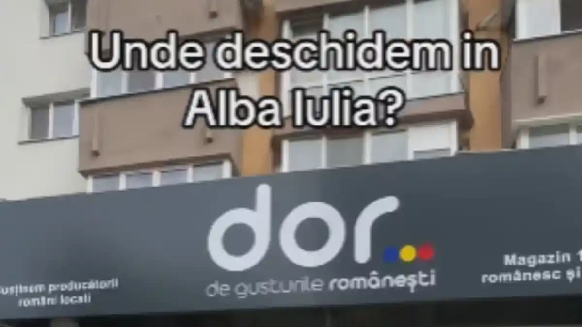 Călin Donca deschide magazinul DOR la Alba Iulia