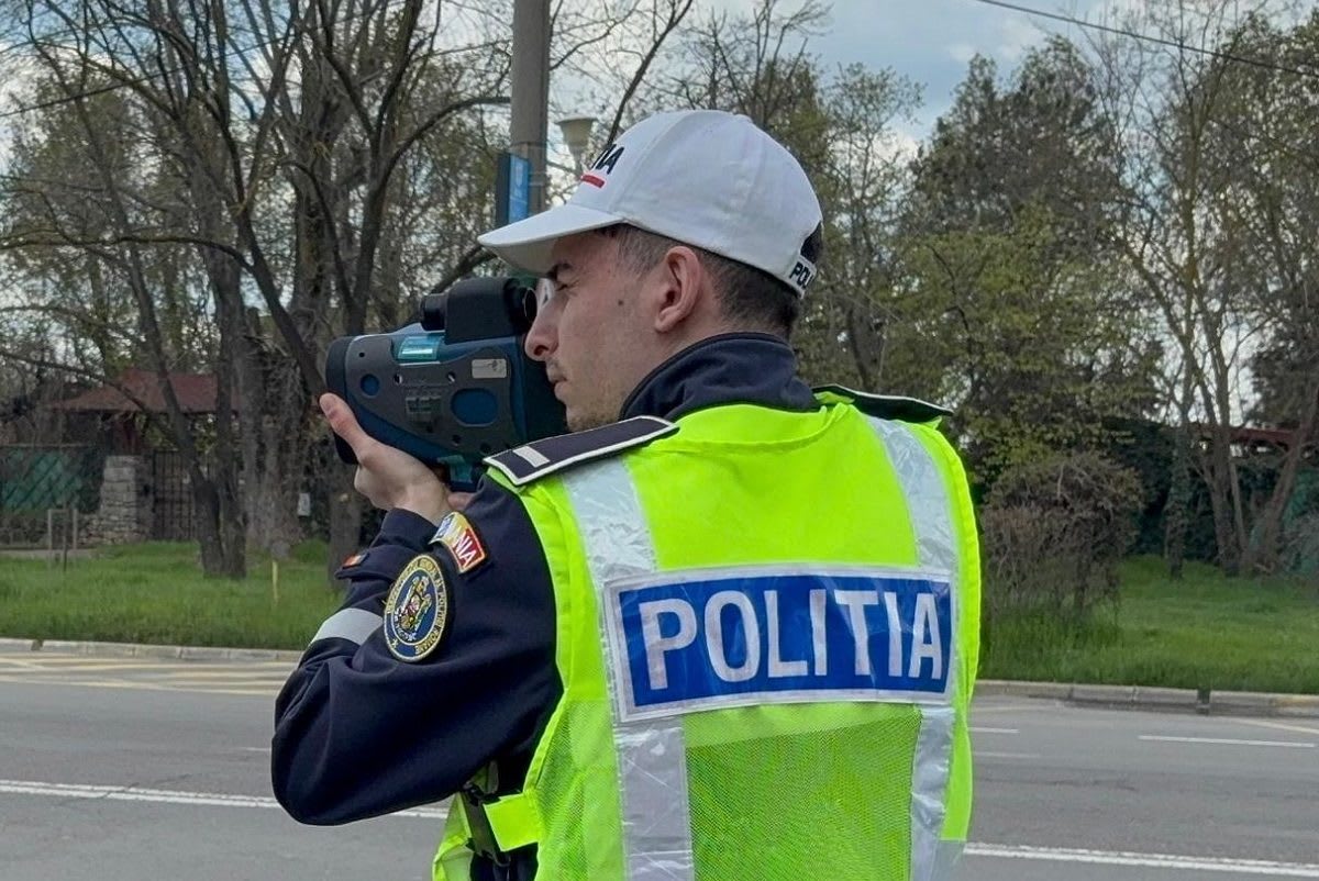 Polițiști rutieri în acțiune