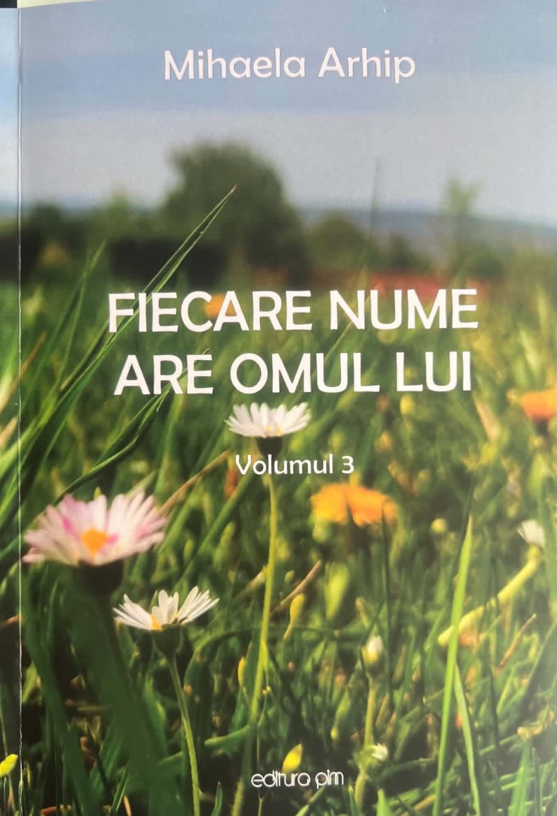 Prof.Georgica Manole a lansat al treilea volum din seria „Fiecare nume are omul lui