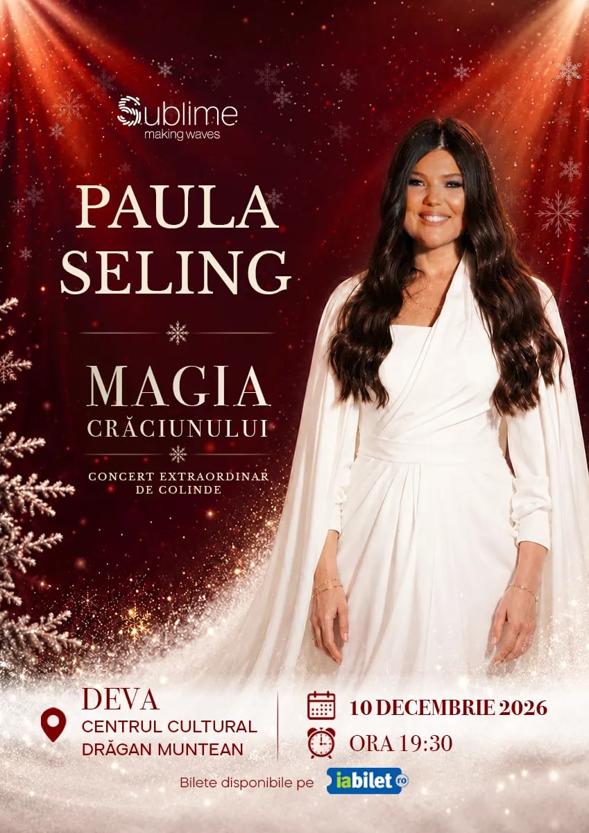 Paula Seling aduce „Magia Crăciunului” la Constanța, Pitești, Arad și Deva