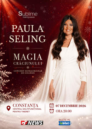 Paula Seling aduce „Magia Crăciunului” la Constanța, Pitești, Arad și Deva
