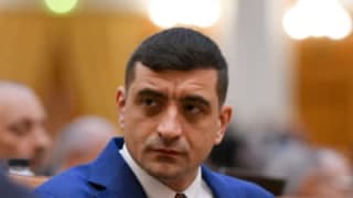 George Simion la conferința din Praga