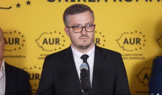 Ștefan Avrămescu la o conferință de presă