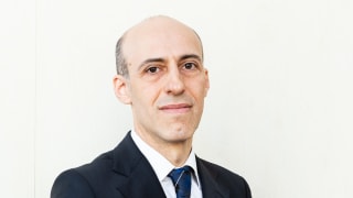 persoană analizând grafice financiare