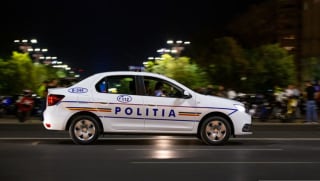 polițiști rutieri în acțiune