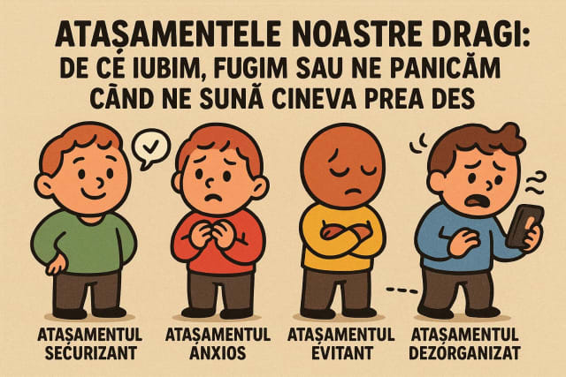 Atașamentele noastre: de ce iubim, fugim sau ne panicăm când ne sună cineva prea des