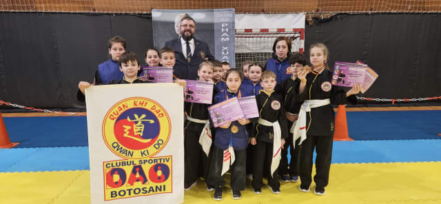 CS DAO Botoșani, rezultate remarcabile la Campionatul Național de Qwan Ki Do din Iași!