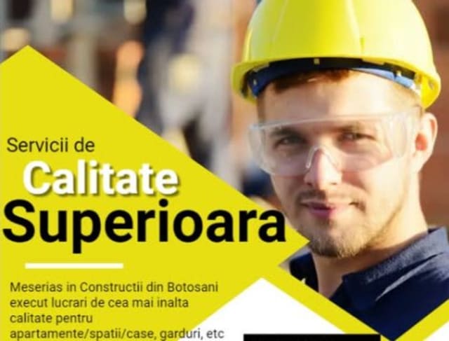 Cauți o echipă de meseriași de încredere în Botoșani? Soluția pentru lucrări interioare și exterioare complete