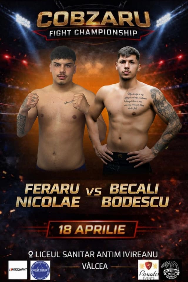 Gala Cobzaru Fight Championship aduce adrenalina în ring la Râmnicu Vâlcea, pe 18 aprilie