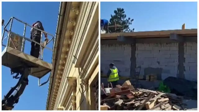 Continuă lucrările la Blaj: Toaletă publică, centru de zi și curățare clădiri istorice în desfășurare