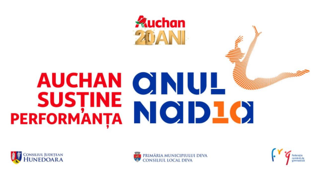Auchan România susține Gala Nadia 10 de la Deva, un omagiu al excelenței sportive