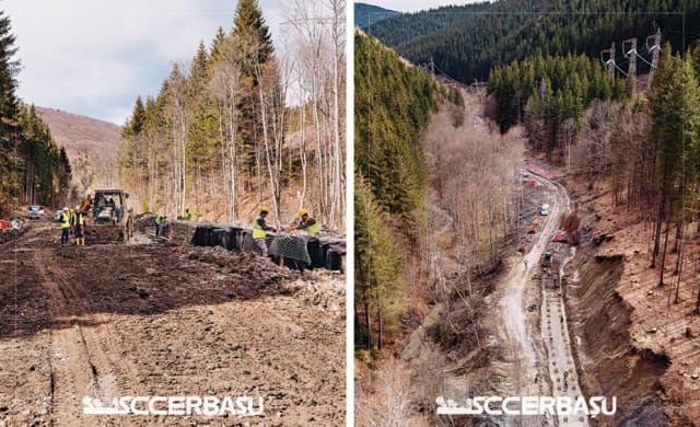 Lucrările de modernizare a drumului Valea Doftanei – Săcele au depășit 16% în condiții montane dificile
