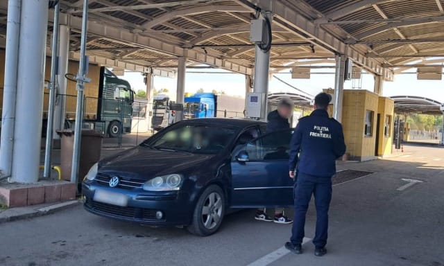 Tânăr prins la volan cu permisul suspendat la PTF Galați–Rutier